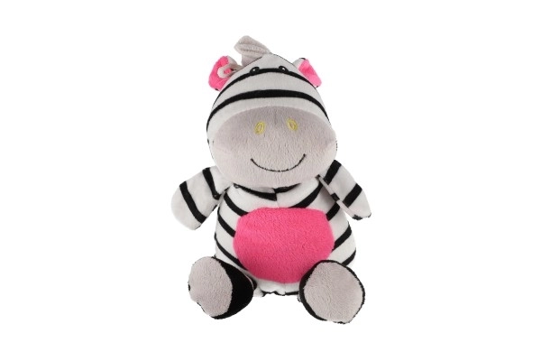 Zebra sonaglio in peluche 24 cm