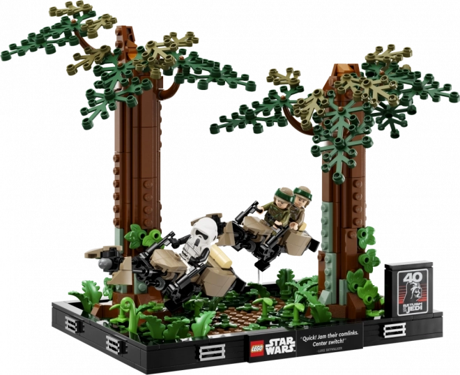 Diorama Star Wars Inseguimento su Endor