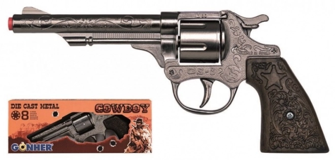 Revolver cowboy metallico a 8 colpi