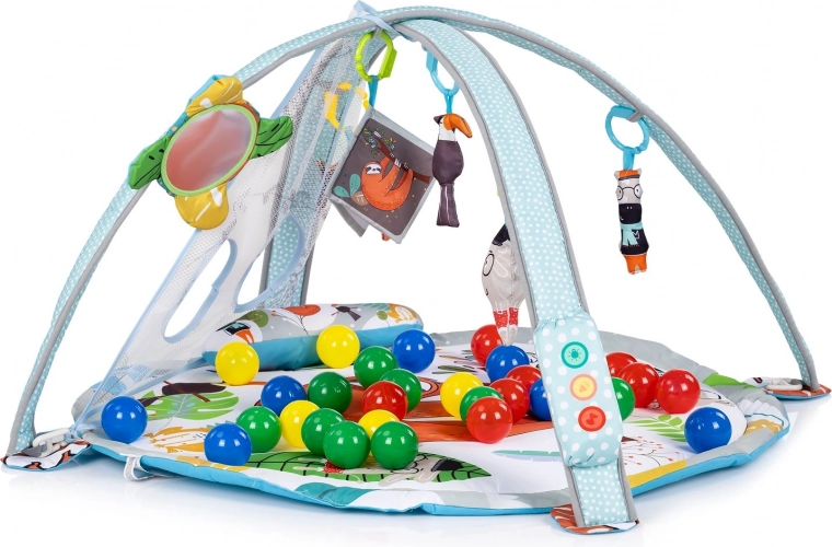 2 in 1: tappeto gioco e piscina con palline
