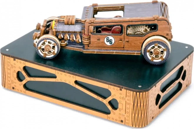 Puzzle 3D in legno Auto classica americana Hot Rod