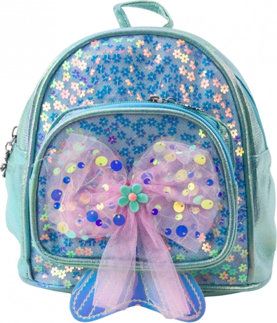 Zaino per bambini con fiocco scintillante blu 20cm 3,8L