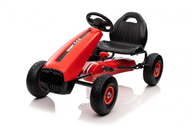 Gokart a pedali rosso