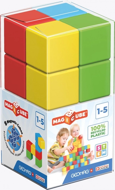 Blocchi Magnetici Magicube Color Cristallo Riciclato Geomag