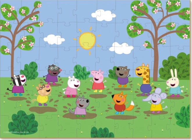 Puzzle DODO Peppa Pig: Divertimento al sole 60 pezzi