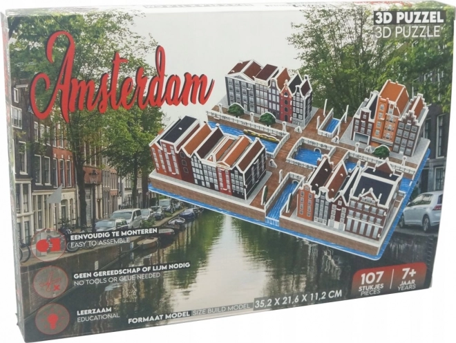 Puzzle 3D Quartiere Di Canal Amsterdam