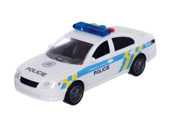 Auto della Polizia in Plastica 15cm con Suono e Luci