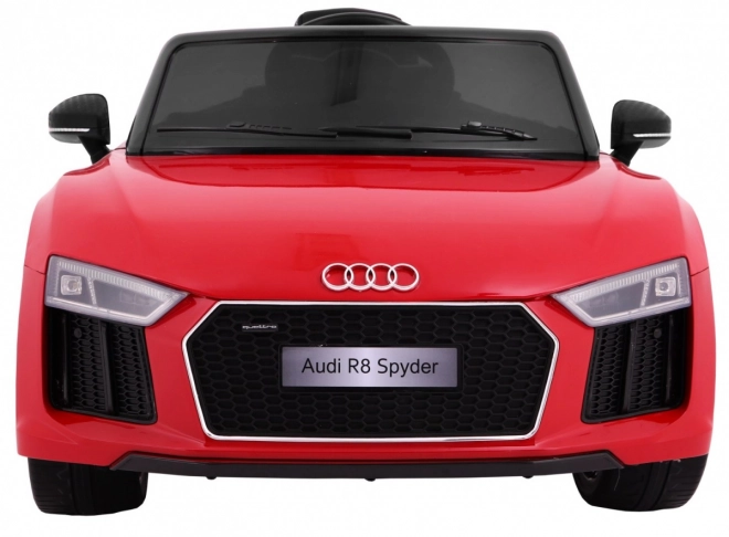 Audi R8 Spyder a batteria Vernice rossa + Controllo remoto + EVA + Avvio lento + Radio MP3 + LED