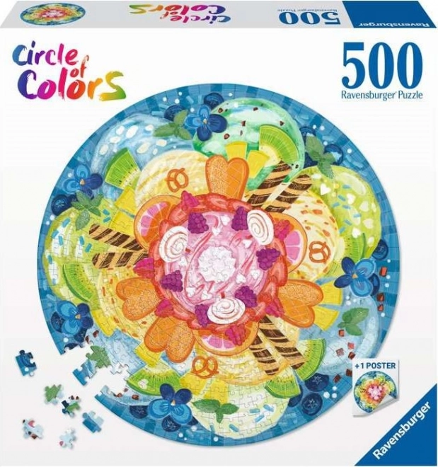 Ravensburger puzzle 500 pezzi - Tavolozza di colori con gelati