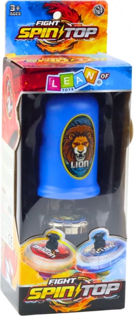 Set con lanciafiamme e frisbee Leone Blu
