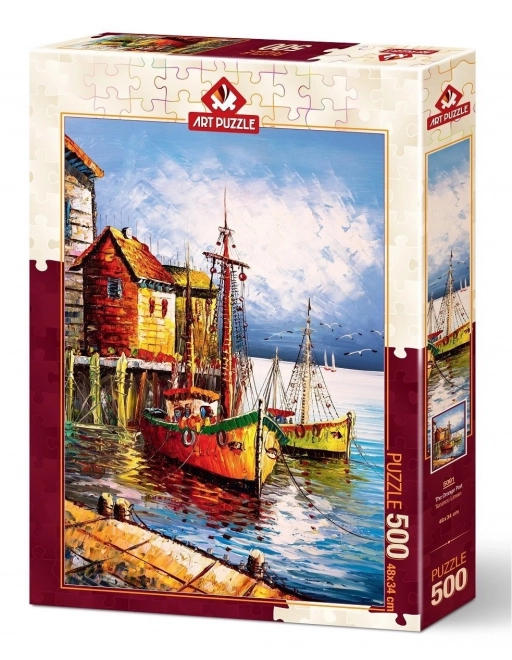 Puzzle porto arancione 500 pezzi