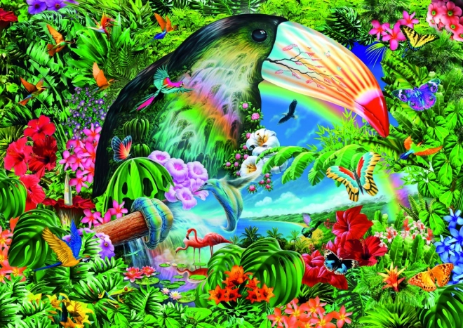 Puzzle a spirale Animali tropicali 1040 pezzi