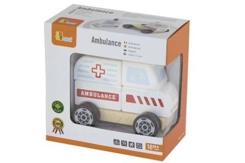 Puzzle in legno - ambulanza