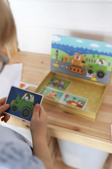 Tooky Toy Armadietto Montessori Magnetico con 80 Pezzi