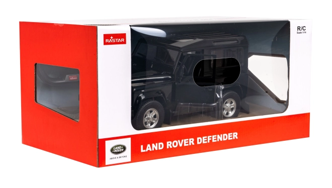 Land rover defender modello RASTAR 1:14 con telecomando giallo – nero