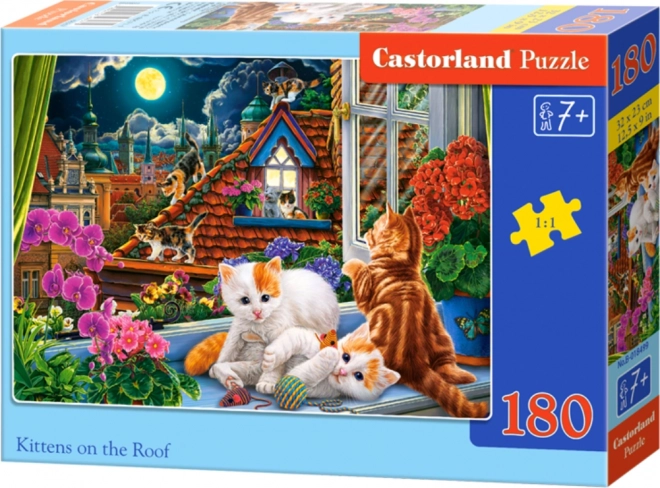 Puzzle 180 pezzi Gattini sul Tetto