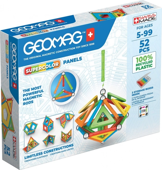 Geomag Supercolor Pannelli Riciclati 52 pezzi