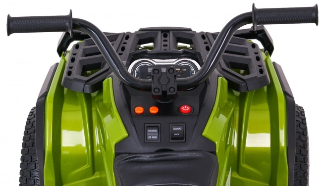 Quadriciclo ATV per bambini a batteria Air Quad Verde + ruote gonfiabili + radio MP3 + avvio lento