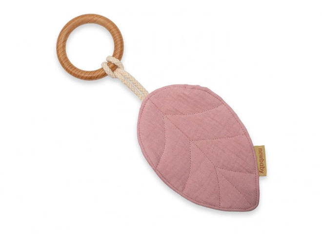 Massaggiagengive con foglie New Baby Leaf rosa