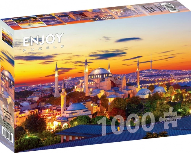 Puzzle Hagia Sofia al tramonto, Istanbul 1000 pezzi
