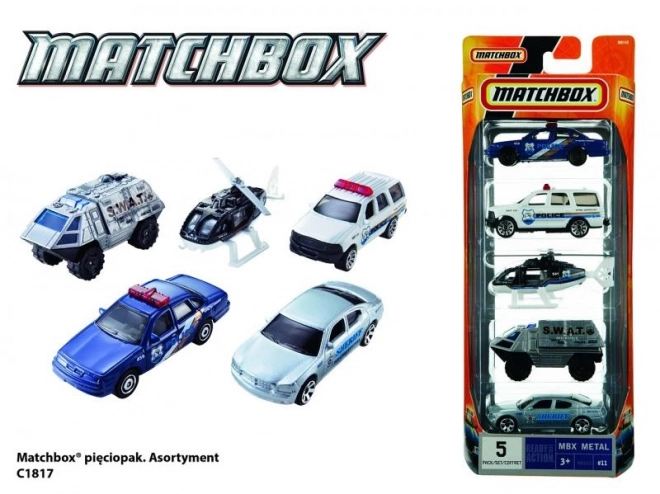 Matchbox confezione da cinque macchinine