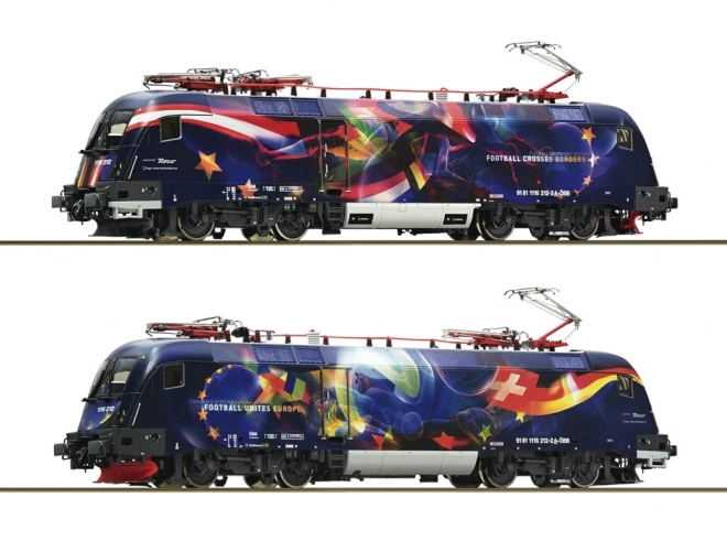 Locomotiva elettrica Taurus Rh 1116 ÖBB - Calcio unisce l'Europa