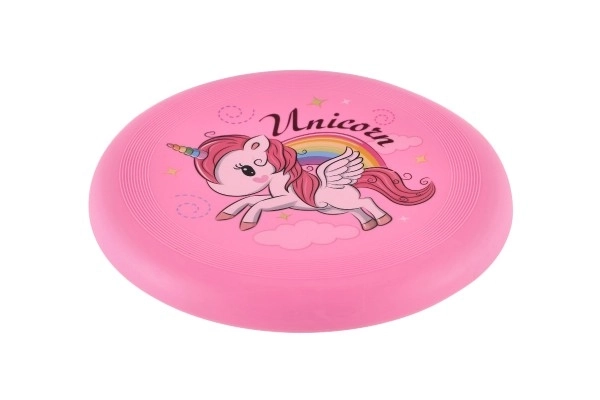 Frisbee di gomma 18 cm colorato per bambini