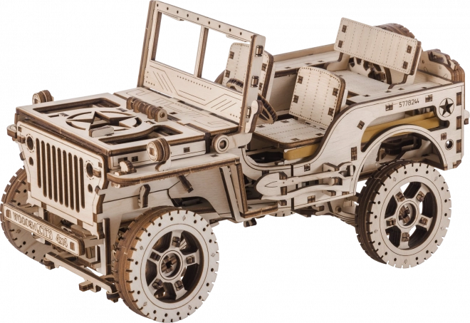 Puzzle 3D Auto Fuoristrada Jeep 4x4 in Legno