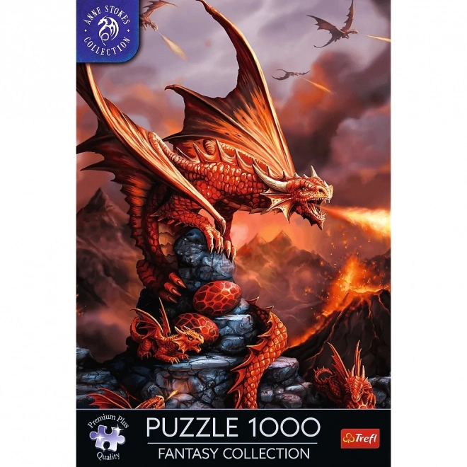Puzzle Ognisty Drago di Anne Stokes
