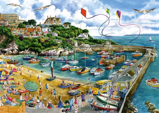 Puzzle Porto di Newquay 1000 Pezzi