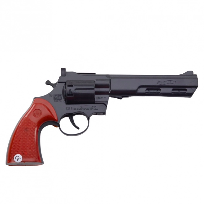 Revolver giocattolo a capsula suono nero
