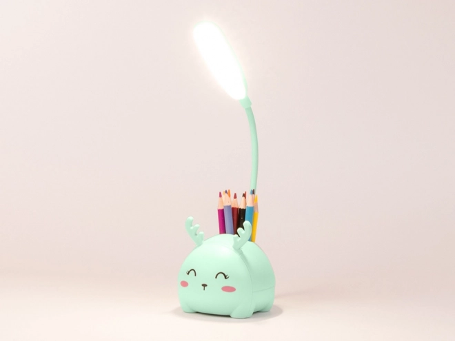 Lampada Notturna LED USB per Bambini con Organizzatore e Supporto per Telefono