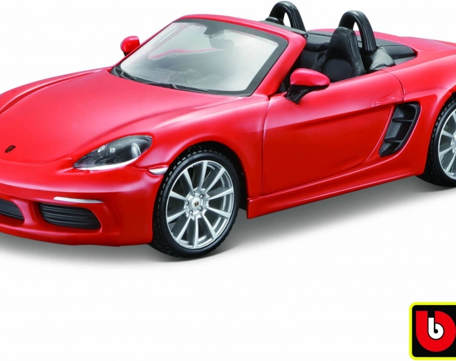 Modello Bburago Porsche 718 Boxster arancione 1:24