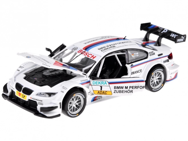 Modello Sportivo BMW M3 DTM in Metallo Scala 1:32 con Luci e Suoni