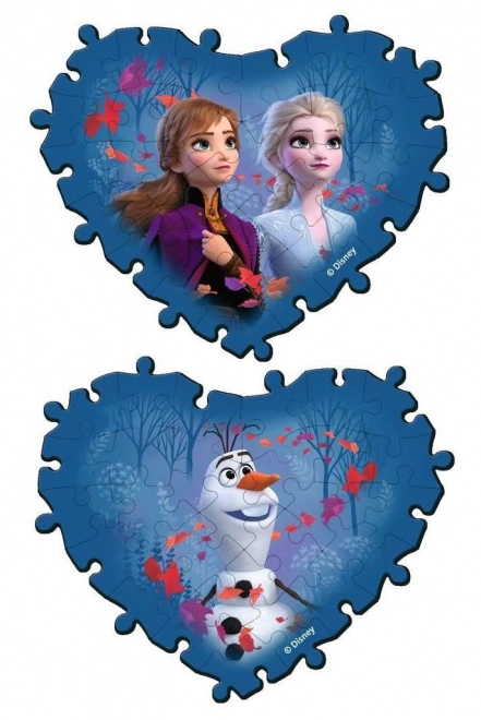 Puzzle 3D cuore Frozen 2