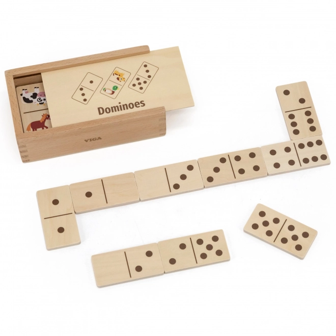 Domino in legno 2 in 1 Animali e Numeri