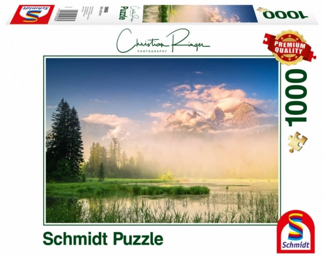 Puzzle SCHMIDT Paesaggio del Lago in Austria 1000 Pezzi