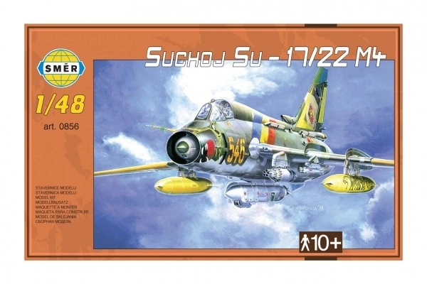 Modello di aereo Suchoj SU-17/22 M4 in plastica in scala 1:48