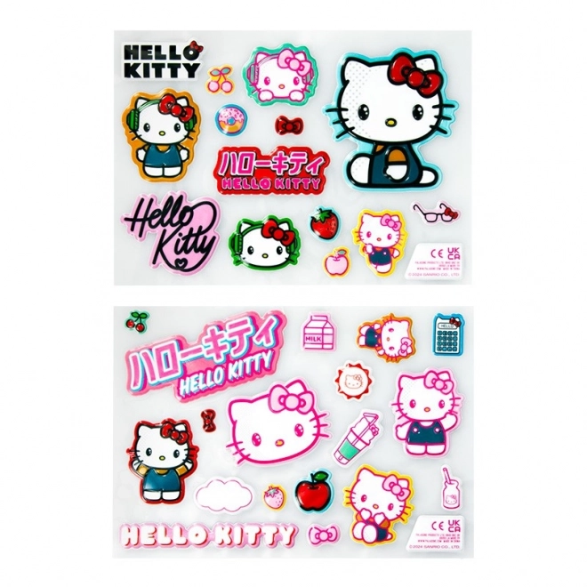 Set di adesivi 3D Hello Kitty