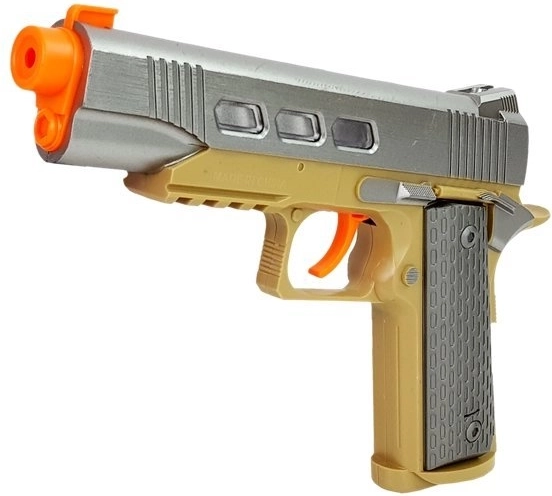 Pistola più piccola con suono realistico di sparo e ricarica