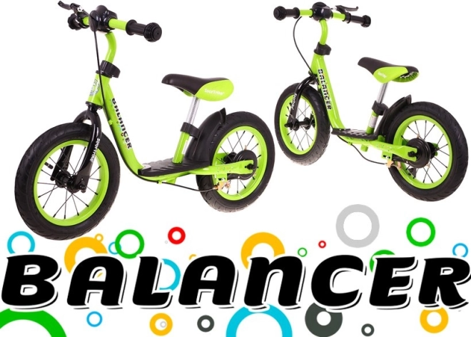 Bicicletta Senza Pedali SporTrike Balancer per Bambini Bianca – verde