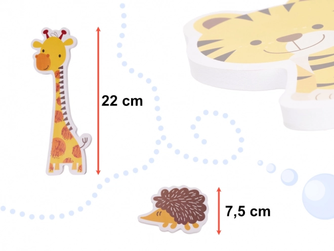 Puzzle da Bagno Animali in Schiuma