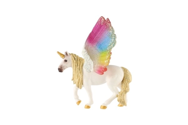 Unicorno con Ali Arcobaleno