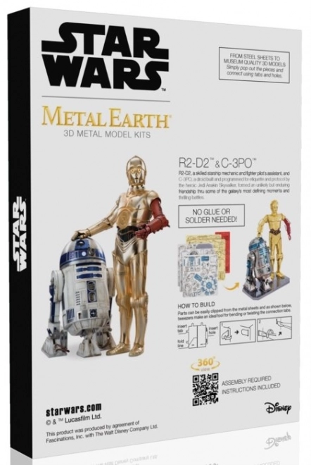 Puzzle 3D Star Wars: R2D2 e C-3PO - Set Deluxe