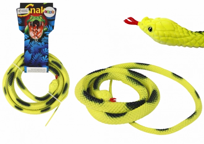 Serpente Corallo Giallo in Gomma con Macchie PVC