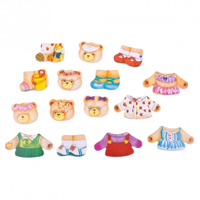 Puzzle Vestire Famiglia di Orsi Bigjigs Toys