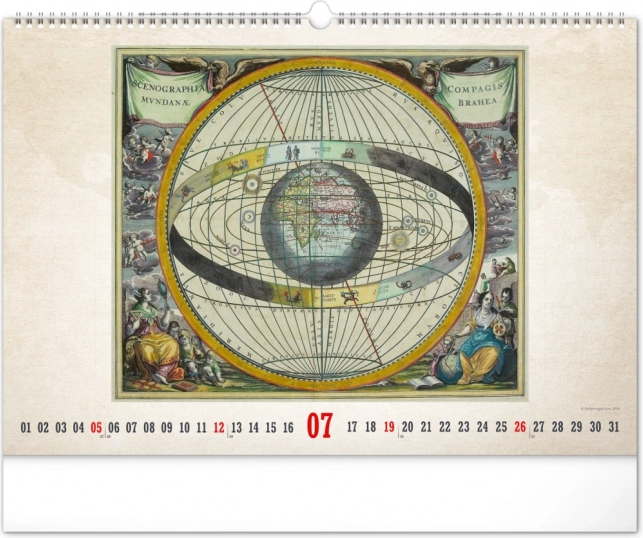 Calendario da parete Mappe antiche 2026