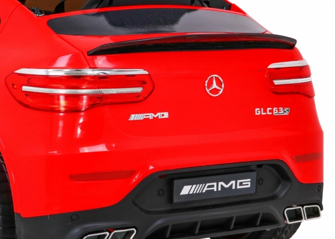 Mercedes Benz GLC63S per bambini Rosso + telecomando + trazione 4x4 + MP3 LED + EVA + partenza lenta