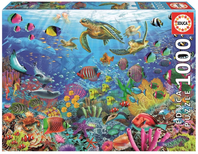 Puzzle Educa tartarughe nella fantasia tropicale 1000 pezzi