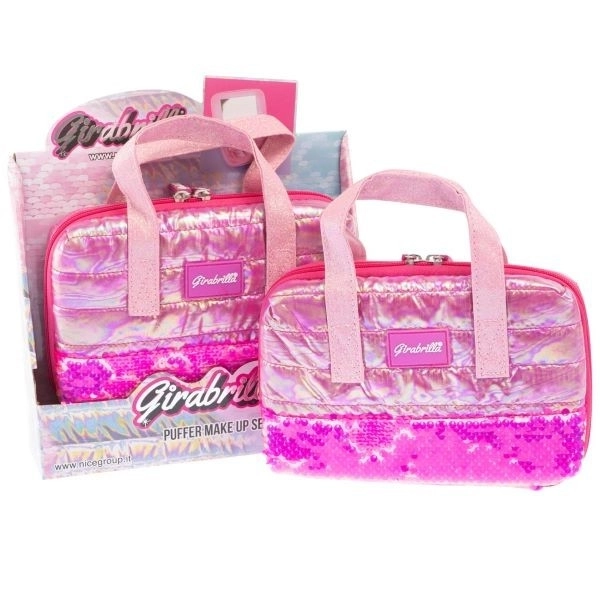 Borsa make up rosa scuro Girabrilla